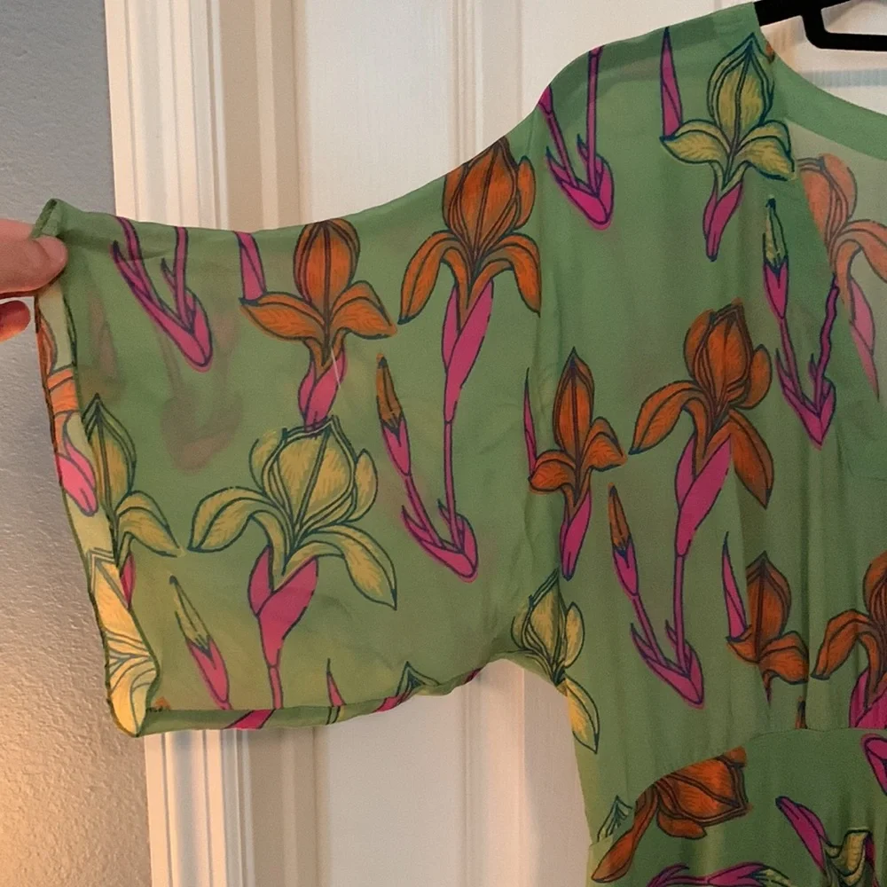 Gorgeous Green, Orange, and Pink Dress - Picture 6 of 8